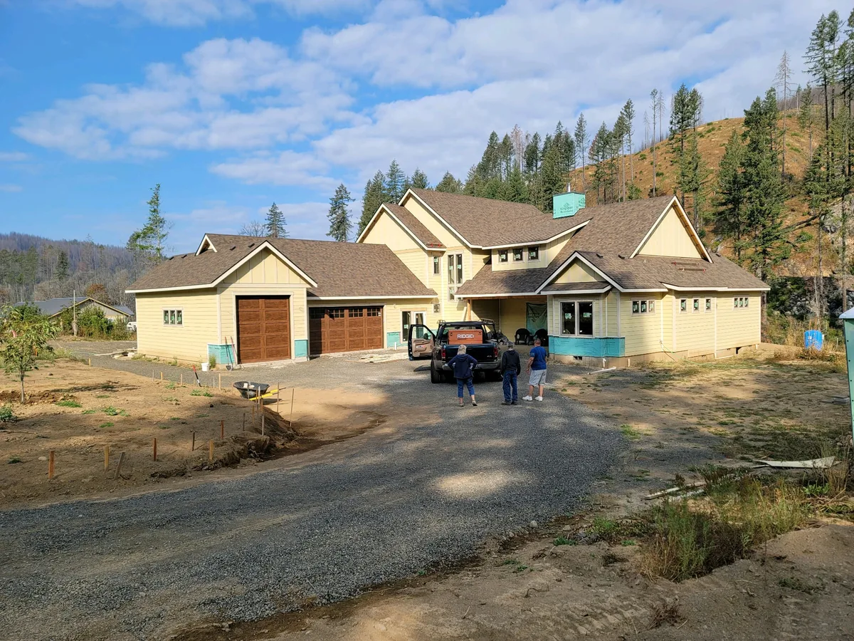 OJEG Construction crew on a custom home jobsite in Oregon