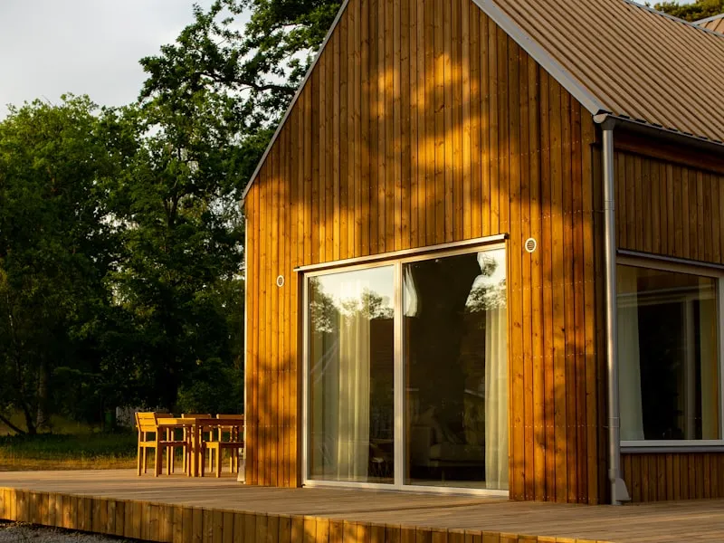 Modern barndominium-style home